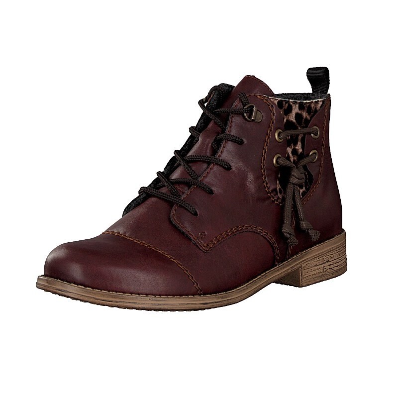 Botas Rieker 77441-37 Para Mulher - Vermelhas